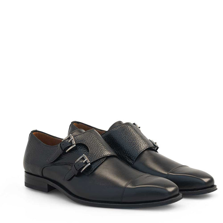 20995 Dual-Texture Double Monk Strap