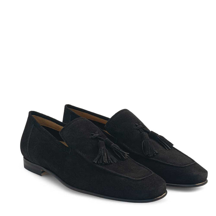 Suede Tassel Loafer