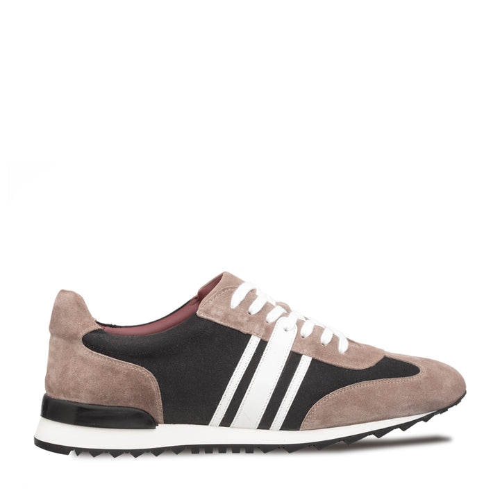 Tri-Tone Suede Trainer