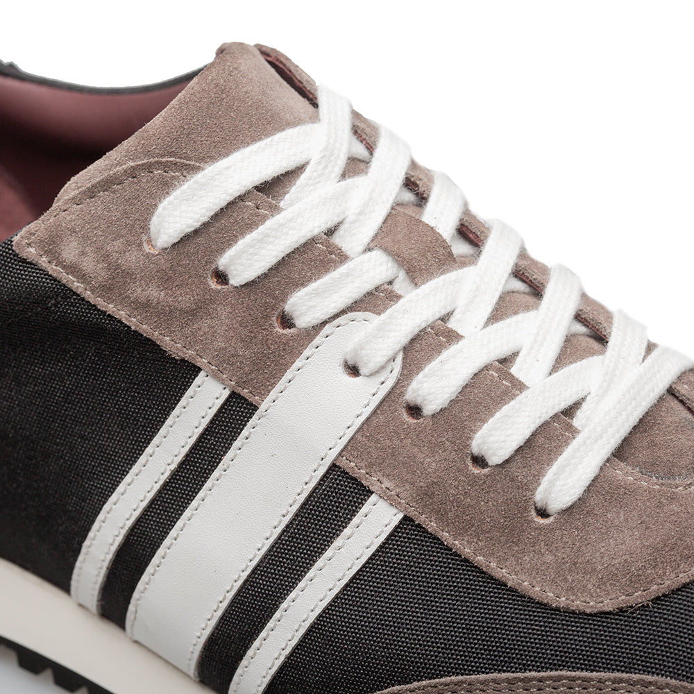 Tri-Tone Suede Trainer