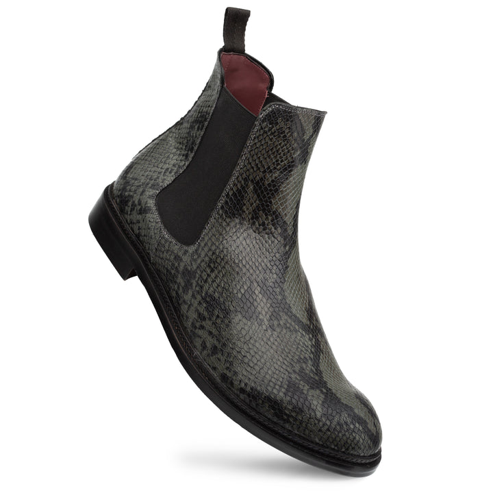 Snake Print Chelsea Boot