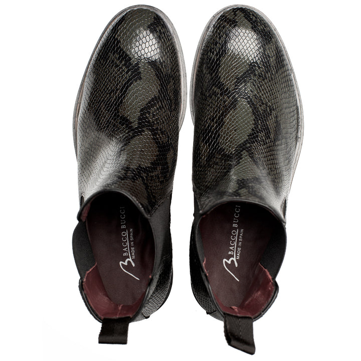 Snake Print Chelsea Boot