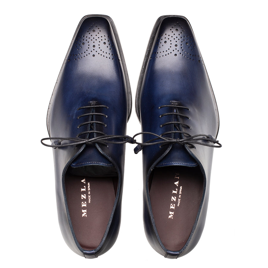 Cupula Patina Leather Whole-Cut Oxford – Mezlan