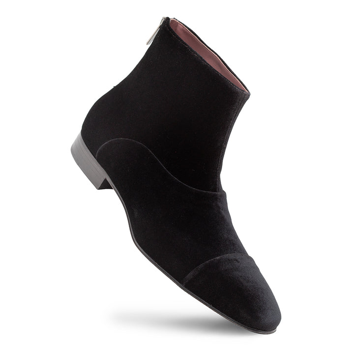 Velvet Cap Toe Boot