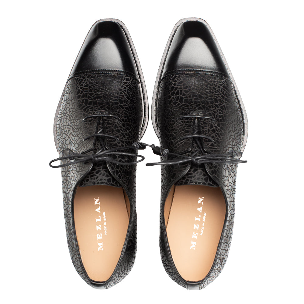 Asymmetric Embossed Calf Oxford