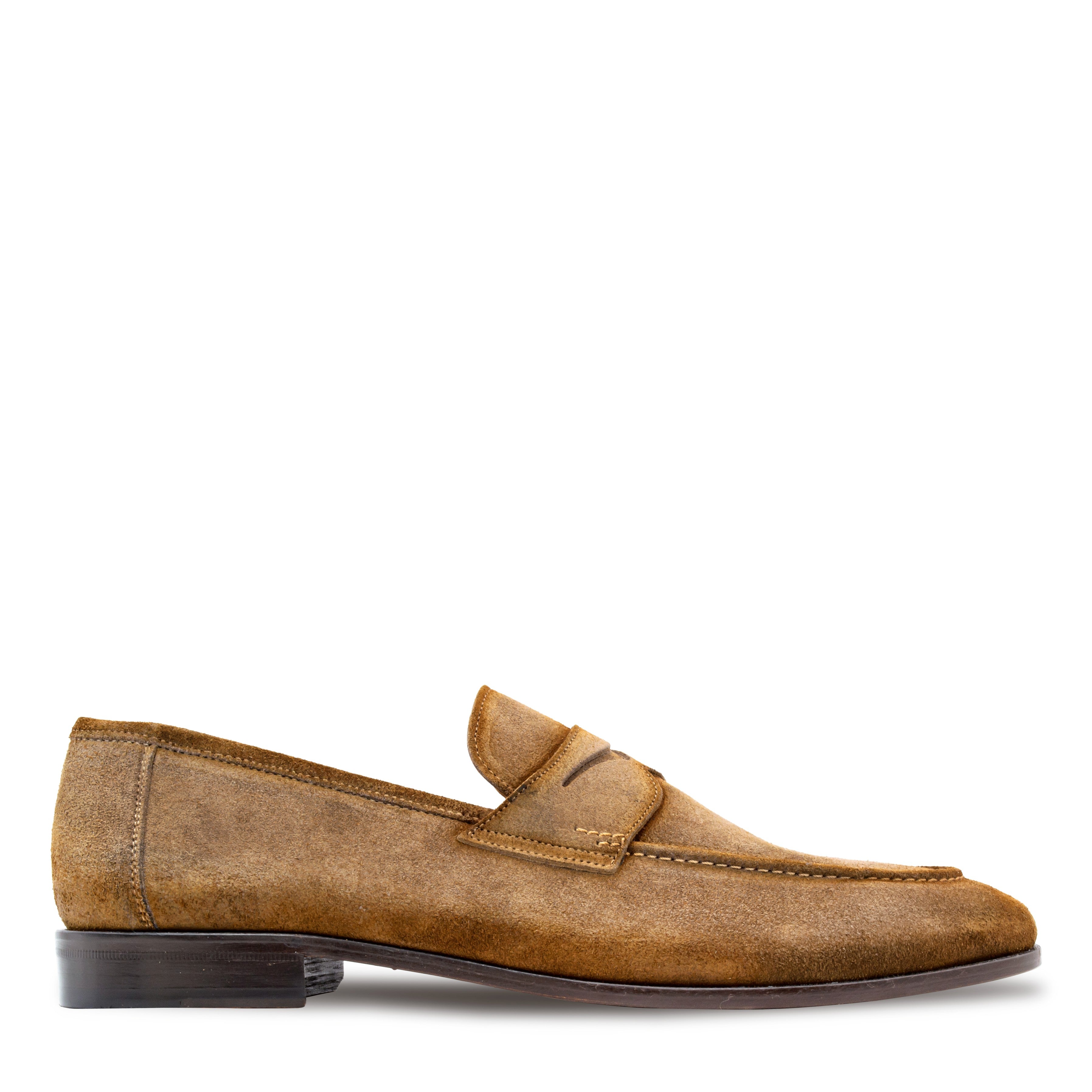 Caro Suede Penny Loafer Mezlan