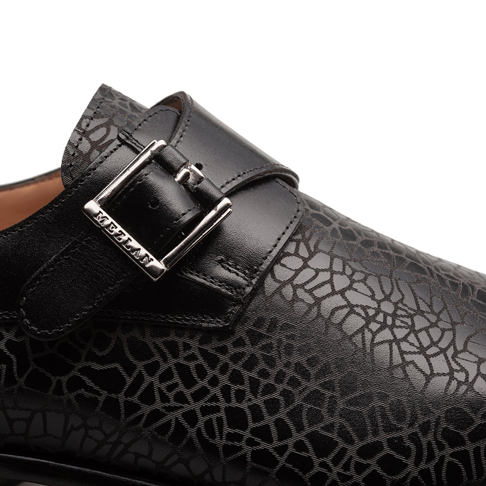 Laser-Print Calf Monk Strap