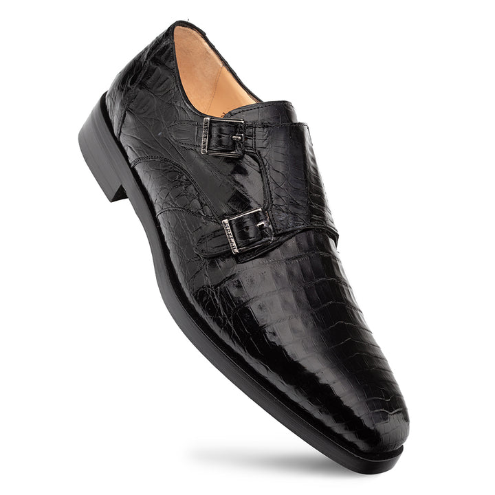 Crocodile Double Monk Strap