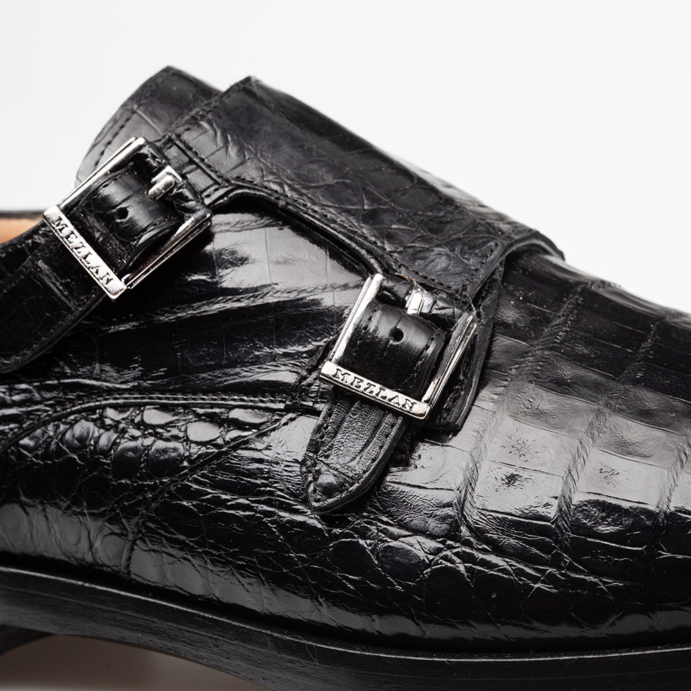 Crocodile Double Monk Strap