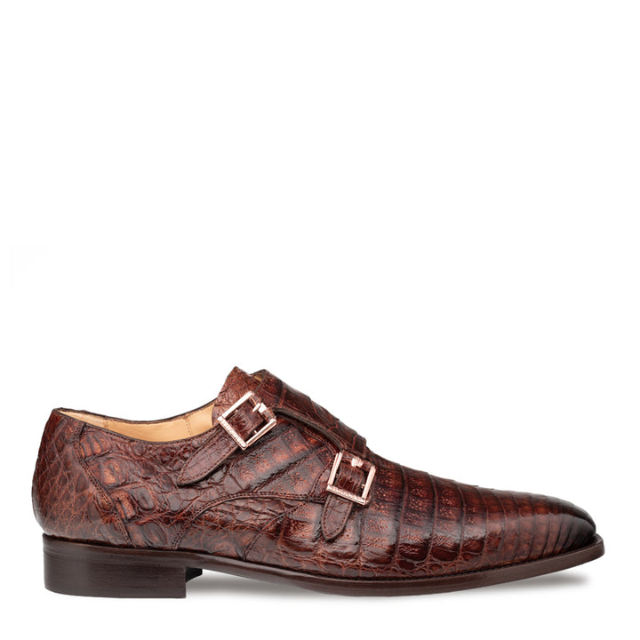 Crocodile Double Monk Strap