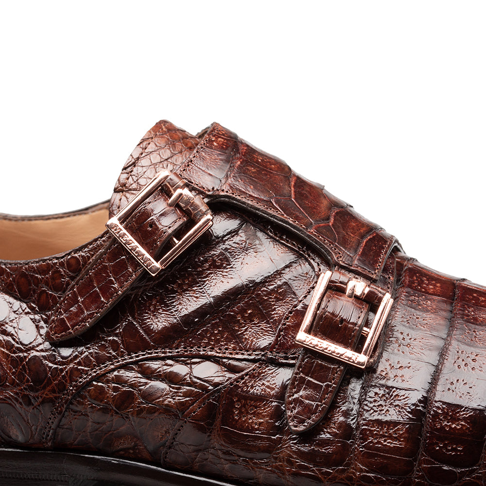 Crocodile Double Monk Strap