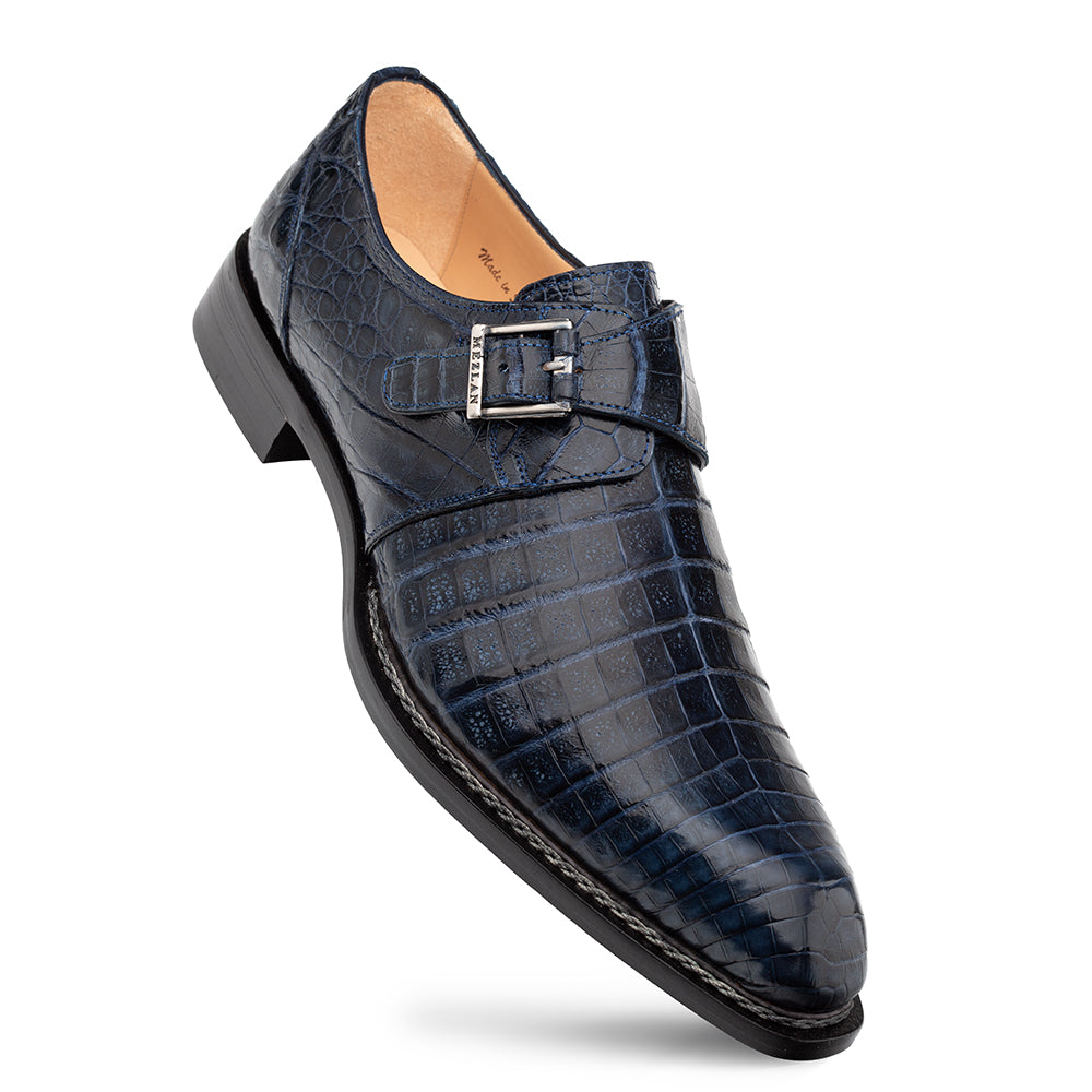 Gigolo Crocodile Monk Strap