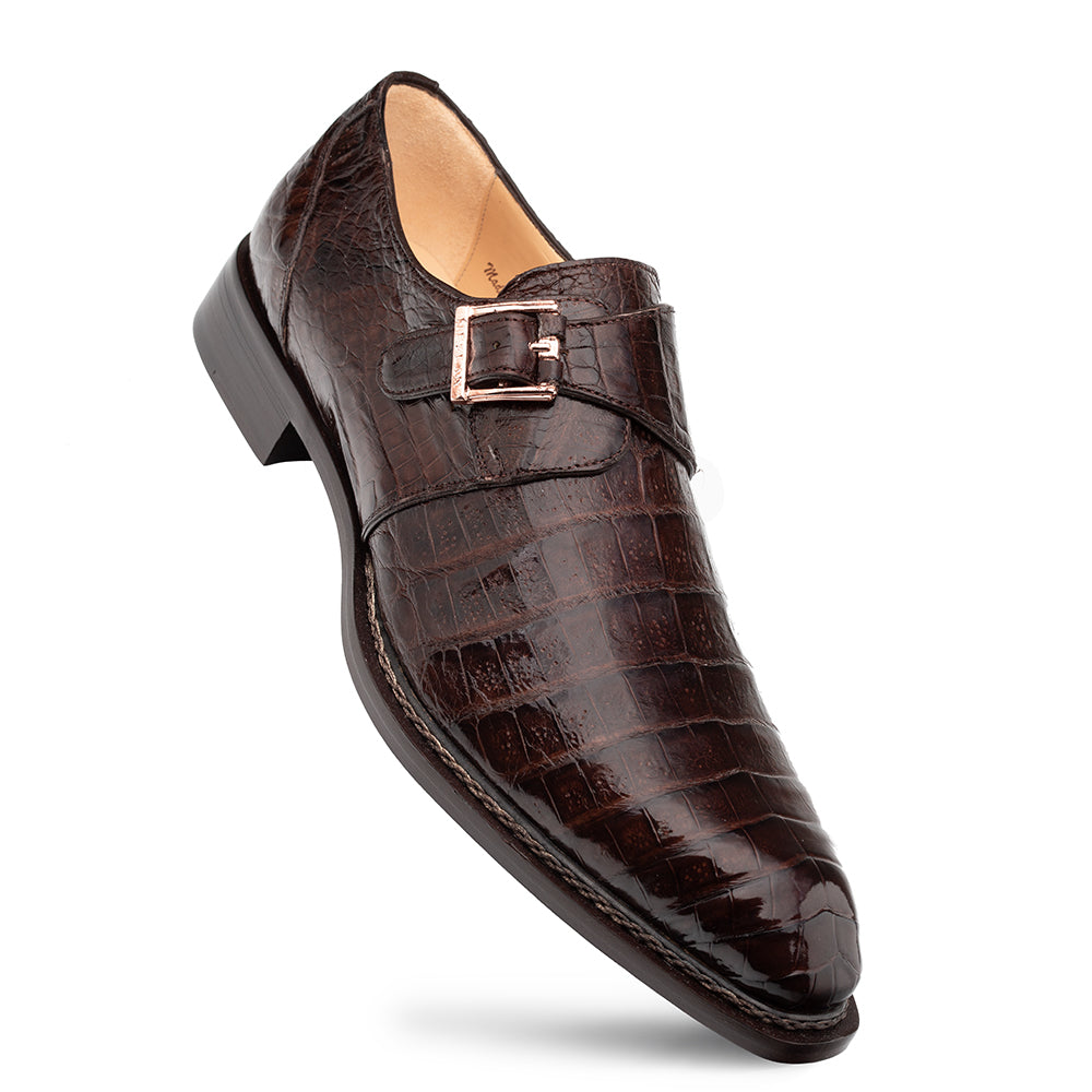 Gigolo Crocodile Monk Strap