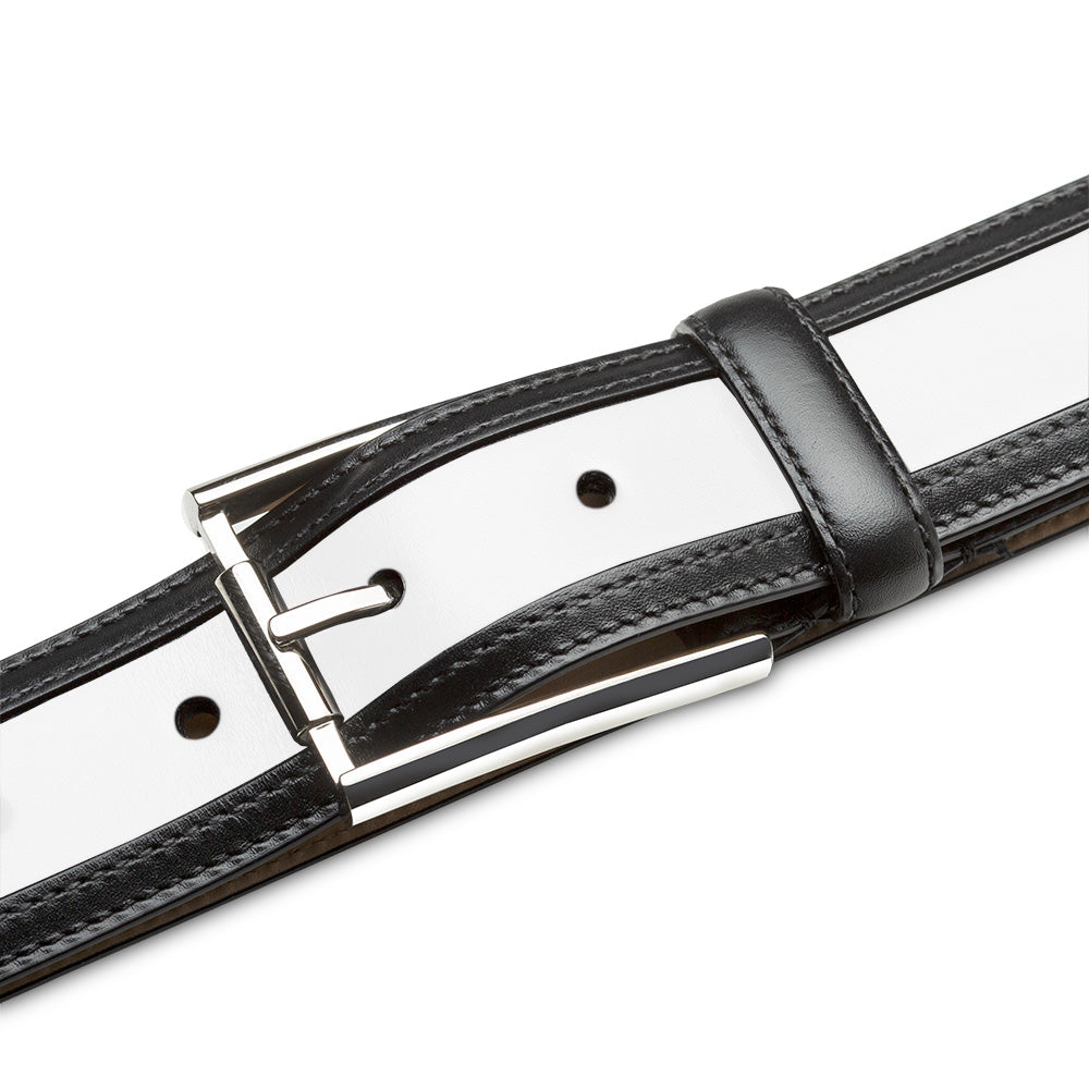 Men's Designer Belts - Handmade Leather Dress Belts - Mezlan Belts