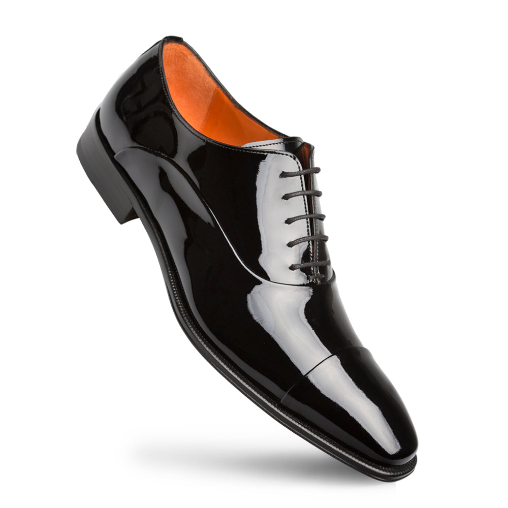 Patent Leather Oxford Lace-up Shoes