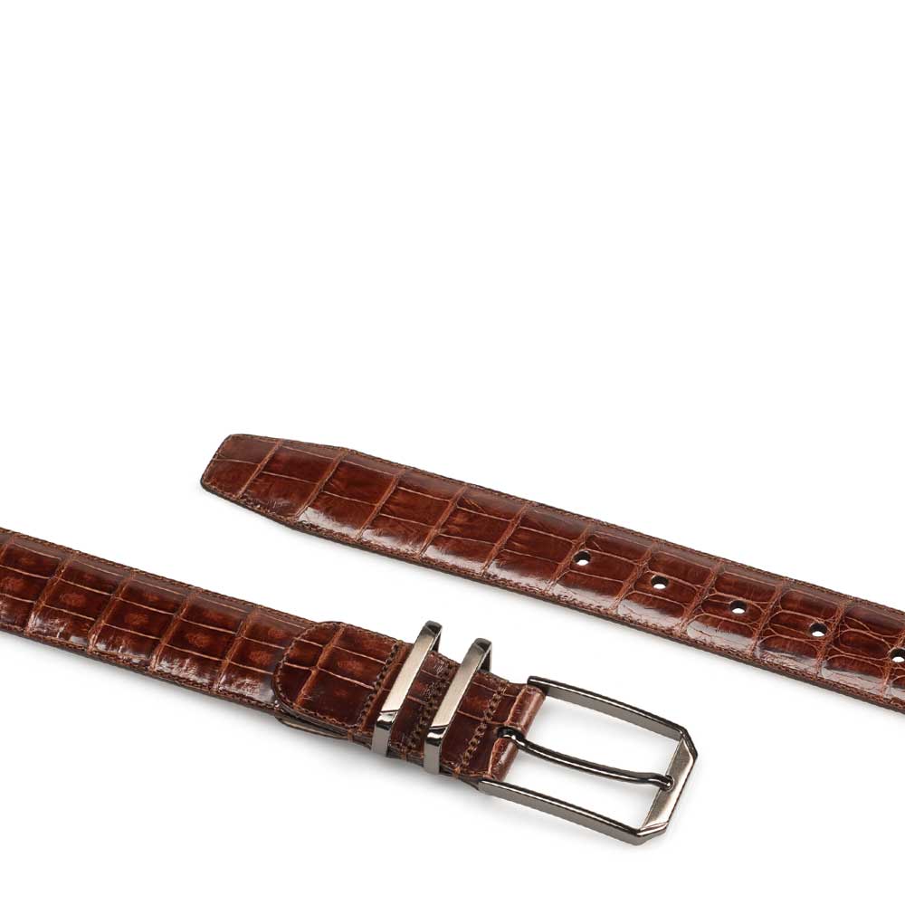 Crocodile belt MCM Red size 75 cm in Crocodile - 14514235